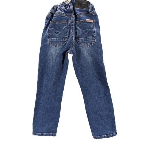 Hudson Jeans Youth Kid 6 Blue Adjustable Waist Distressed Straight Denim Preppy - Picture 2 of 13