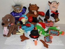 LOT /7 INFAMOUS MEANIES PLUSH SHOCKING STUFFERS STUFFED COLLECTION WITH TAGS