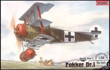 1/32 RODEN RD-601 Fokker Dr I Red Baron WWI German Triplane Fighter