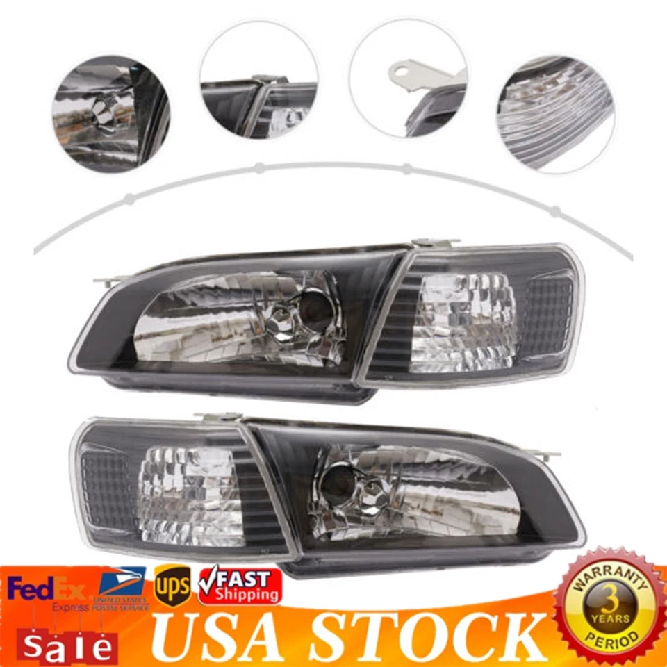 Faros laterales izquierdo+derecho para Toyota Tercel 95-99 81150-16770.81110-16770 Foto 2 de 4