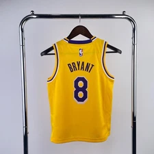 NEW KOBE BRYANT #8 YOUTH S LA LAKERS YELLOW JERSEY BASKETBALL