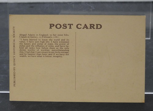 Postal vintage nacido en habitación John Quincy Adams sexto presidente de los Estados Unidos aproximadamente 5 1/2" B6 - Imagen 3 de 11