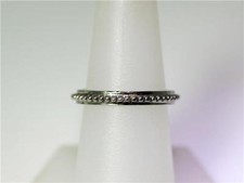 Beautiful Sterling Silver Row of Beads Band Ring Size 7 8524
