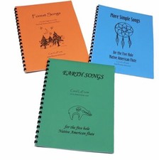 Songbook SET for the 5 hole Native American Flute, 3 Song Books