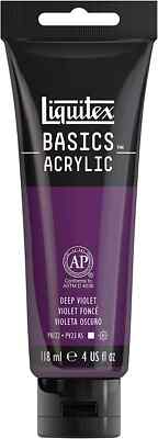NEW   Liquitex BASICS Acrylic Paint, Deep Violet 118ml 4oz 1046-115