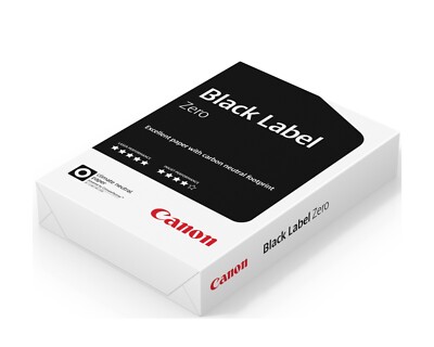 500 Blatt Druck Office Kopier Papier A4 weiß Canon Black Label Zero 80g/m²
