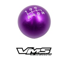 VMS RACING PÚRPURA REDONDO CNC PALANCA DE CAMBIOS PALANCA DE CAMBIOS PERILLA PARA HONDA ACURA 6 VELOCIDADES