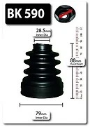CV Joint Boot BK590 Shaftec C.V. Driveshaft Gaiter Genuine Quality Guaranteed
