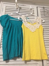 Tops Shirts Lot Womens Small Yellow Green