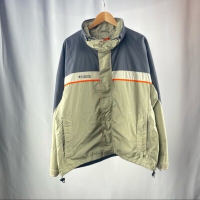 Columbia Bugaboo Full Zip Jacket in Tan Grey Orange Size Extra Large