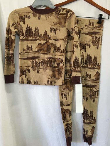 New Carter's Boys Tree Pajama set Snug Fit Long Sleeve Pants Many Sizes - Picture 3 of 4