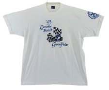 Vintage Beloit Grand Prix 1993 Race T Shirt Single Stitch Mens XL White USA Made