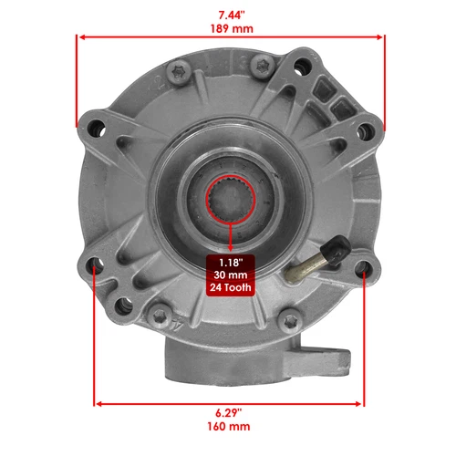 Complete Rear Differential Gear Case For Can-Am Outlander 500/ Max 500 2007-2012 - Imagen 3 de 8