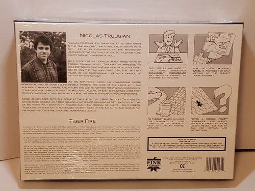 Nicolas Trudgian Tiger Fire Plane Dogfight WW2 Ali di Guerra Puzzle 1000 Pezzi Vintage - Foto 2 di 12