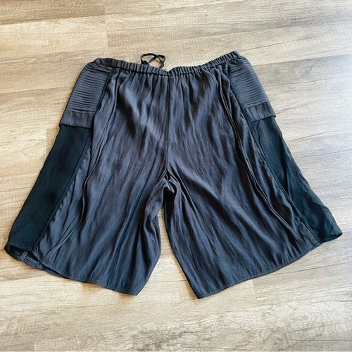All Saint Black Silk Blend Pull On Shorts Size 2 - Picture 10 of 10