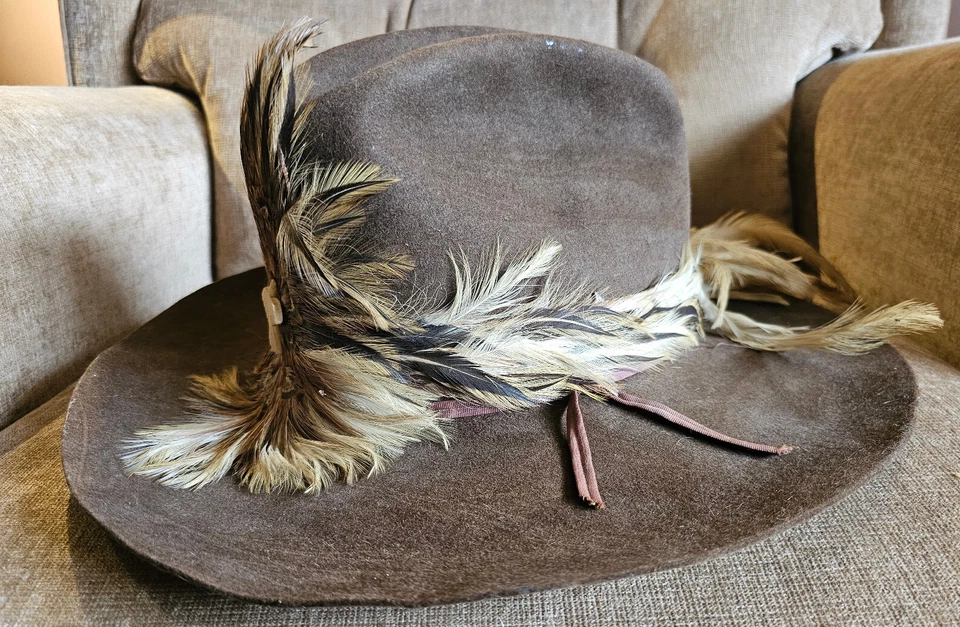 Biltmore Western Felted Cowboy Hat Made in Canada Sz 7 1/8 57cm Brown - Image 3 of 4