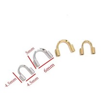 100pcs Stainless Steel Wire Protector Guard Guardian Protectors loops U Shape
