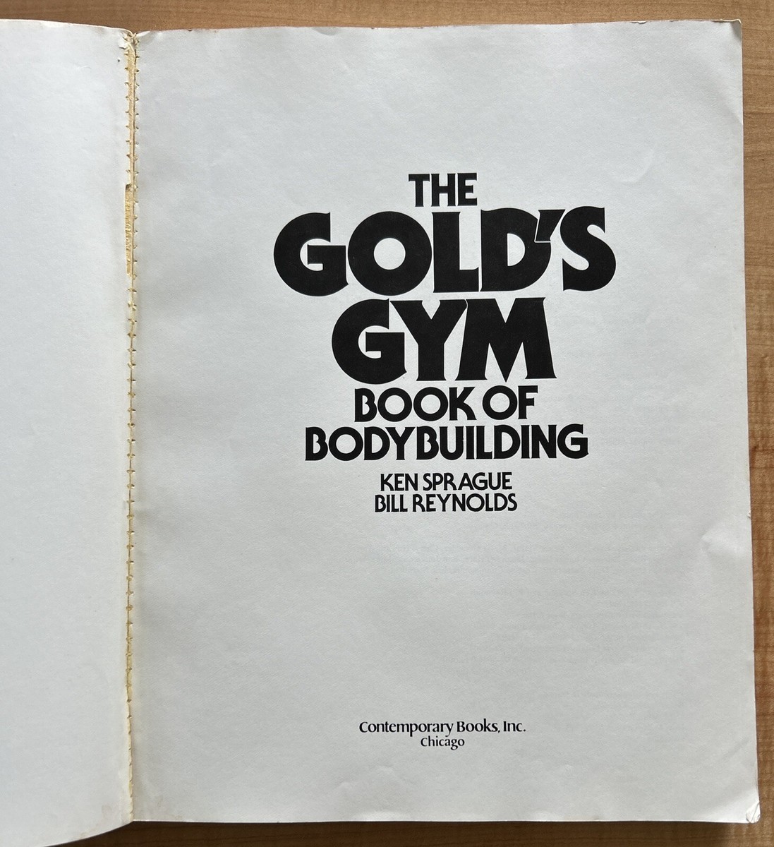 1983 The Gold's Gym Book Of Bodybuilding By Ken Sprague/Bill