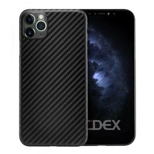 Ultra Slim Case IPHONE 11 Pro Max Protection Cover Skin Carbon Fibre Look Foil