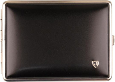 vh cigarette case v.H GERMANY ! 100's ×18 CIGARETTE CASE / BLACK SOFT LEATHER & NICKEL RIM vh cigarette case v.H GERMANY ! 100's ×18 CIGARETTE CASE / BLACK SOFT LEATHER & NICKEL RIM