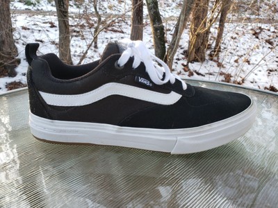 Mens Vans Black Leather Suede Skateboard Shoes Size 8 / 40.5 | eBay