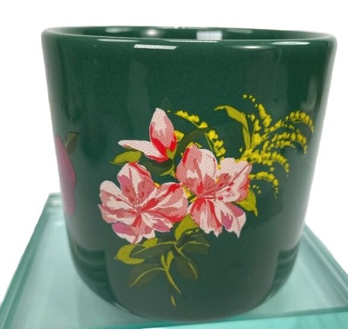 Starbucks Ban.do Mug Cup 2018 Ceramic Green Floral 12oz Bando Rose Coffee Mug - Picture 4 of 8