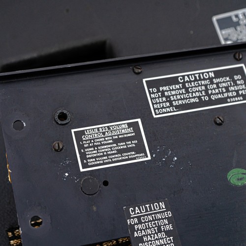 Leslie 825 Amplifier Parts - Back Panel, Volume Section, Grill Cloth + More - Picture 9 of 9