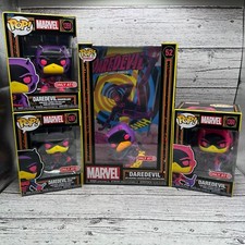 Funko Pop Blacklight Daredevil Lot #52 #1359 #1360 #1361 Marvel Target Exclusive