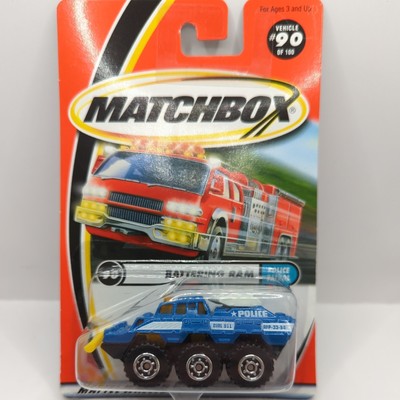 Matchbox 2000 POLICE PATROL Battering Ram 90/100 Blue (96)