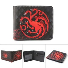Game Of Thrones Targaryen Dragons Fire /& Blood Wallet Black Coins Cards Notes