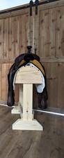 Wooden saddle stands for Western or English saddles / Free shipping