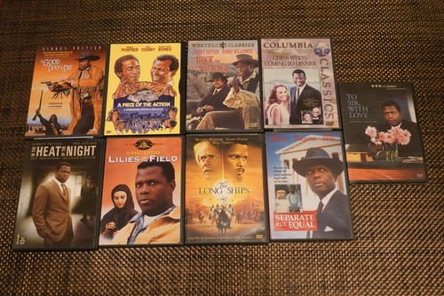 Lot 9 Sidney Poitier DVD Separate But Equal, Piece of the Action, Lilies On the
