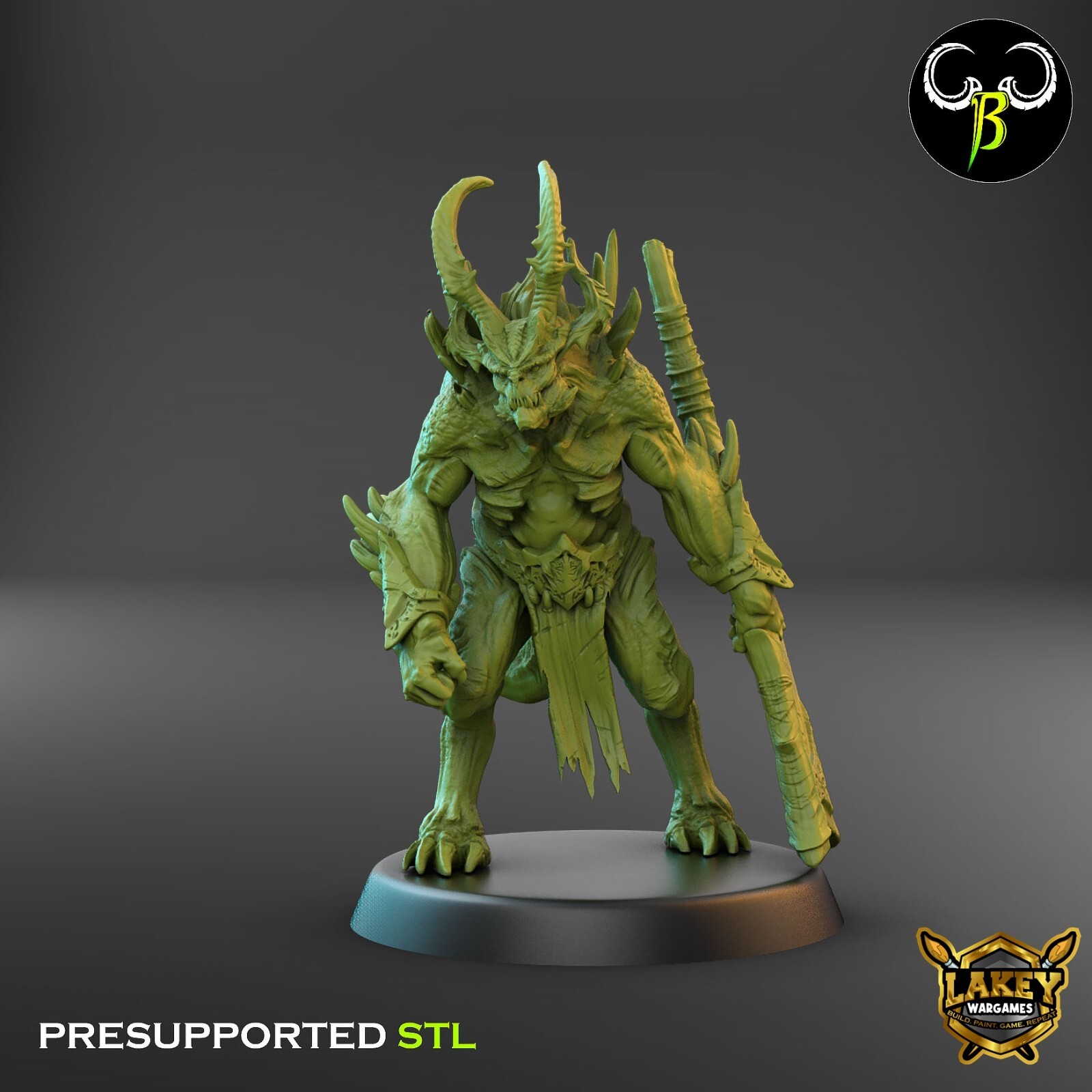 Gore Breakers | Daemon | 3D Printed Miniature | Clay Beast Creation |
