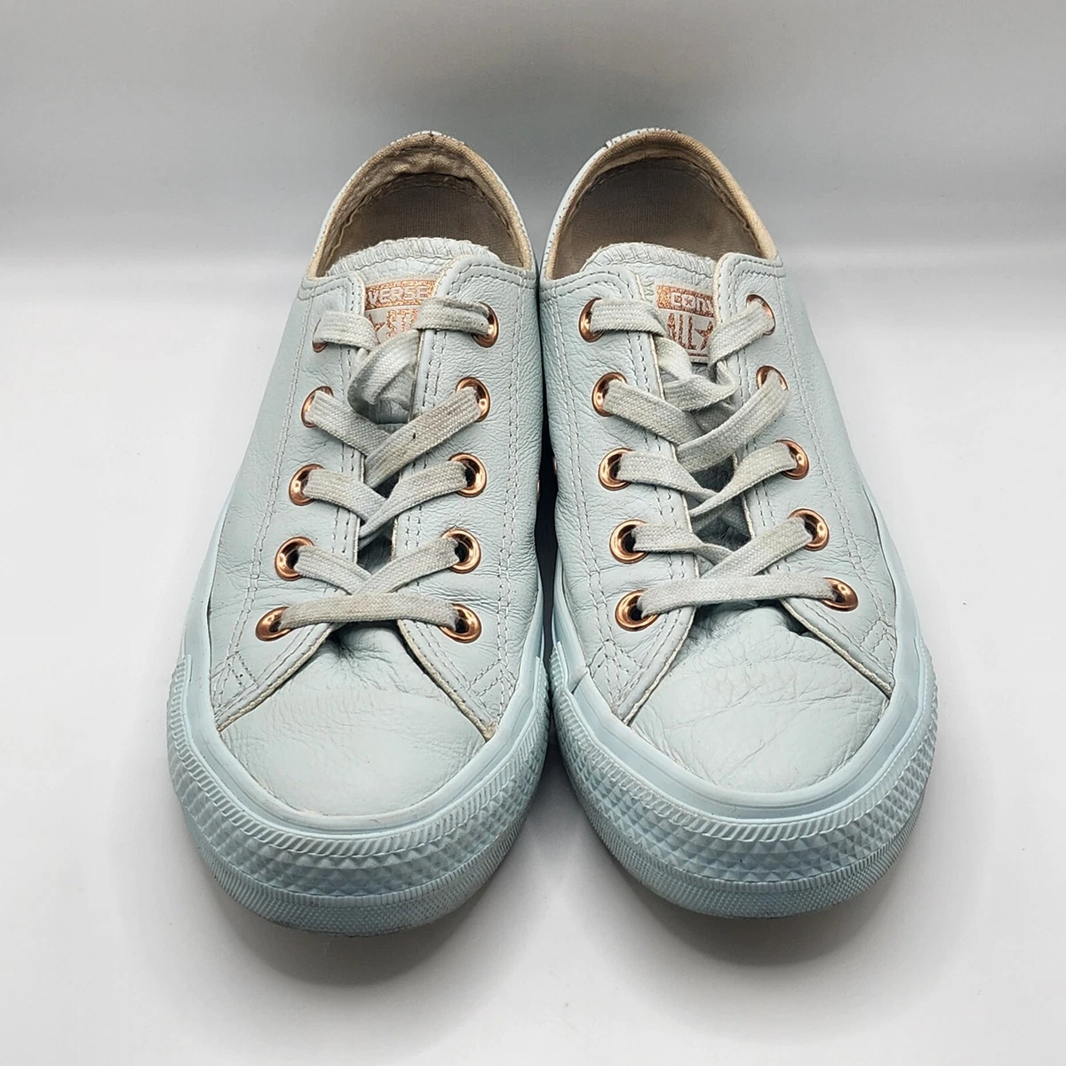 Converse All Star Womens Girls Low Trainers Size UK 4 Egg Shell