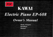 Kawai EP-608 Service Manual with Electronic Schematics (ENG / FRA / ESP / DEU)