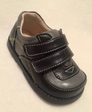 New See Kai Run Thurston Black Grey Shoe Straps sz 5 Toddler/ 21 EU