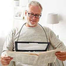 3X Hands-Free A4 Full Page Magnifiers Large LED Magnifying Glass with Stand Idea