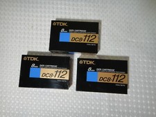 TDK 8mm Data Cartridge DC8-112 112m/367ft Lot of 3