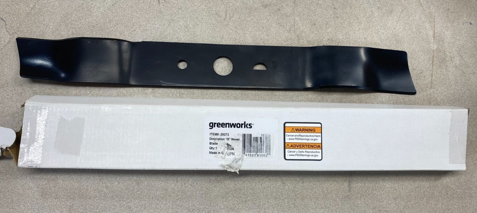 GreenWorks 29373 19Inch Durable Replacement Lawn Mower Blade eBay