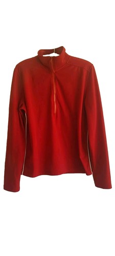 Prada Vintage 1/4 Zippered Sweatshirt Red/white Stripes. - Picture 7 of 9