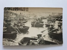 Children in Rowboats, Southend-on-Sea, Essex, Real Photo Postcard 1920s