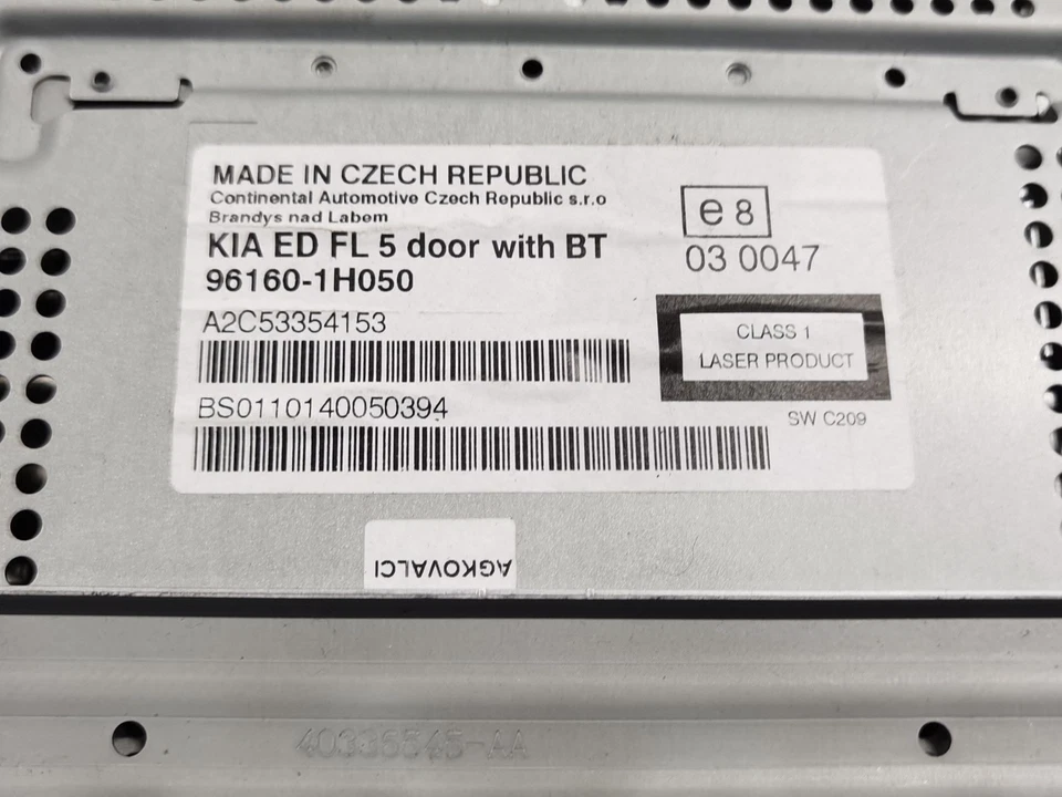 96160-1H050 AUDIOSYSTEM / RADIO-CD / 961601H050 / 2367338 FÜR KIA CEE´D HATCHBAC - Bild 2 von 4