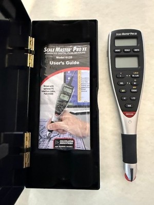 NEW Scale Master Pro XE 6135 Digital Plan Measure Wheel W/Case and Manual