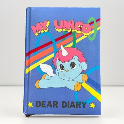 Vintage Sanrio My Unico Dear Diary 70s Notebook Stationary Cute Hello Kitty