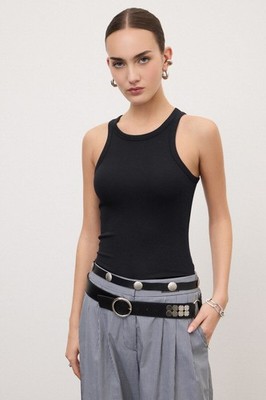 ottod'Ame Damen-Tanktop Schwarz 