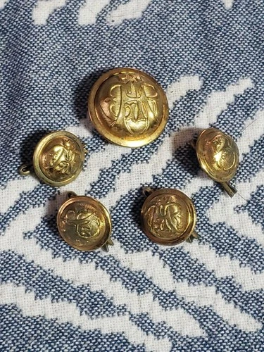 Antique GAR Grand Army of the Republic Shank Buttons Lot #1