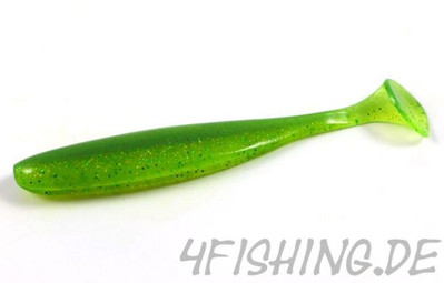 KEITECH Easy Shiner LIME / CHARTREUSE in 4'' - aromatisierter Topgummi aus Japan