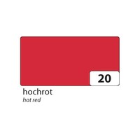 folia 67/25 20 Tonpapier 130G/M², 50X70Cm, Hochrot (25 Bogen)