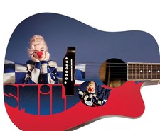 Katy Perry Signed Smile Album Cd Custom Graphics Photo Guitar ACOA