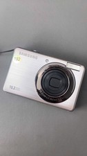 Used Samsung PL50 Digital Camera Flash Works Vintage Cream Skin Tone Effect